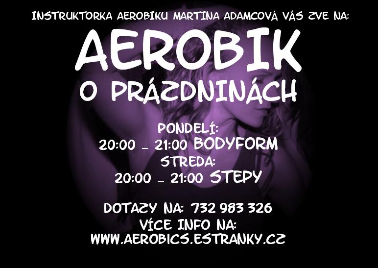 Plakát - střední . Aerobik o prázdninách. :-)
